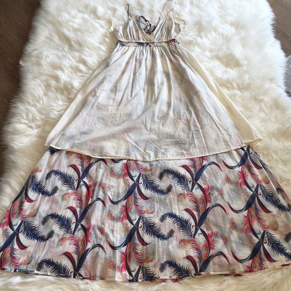 Quicksilver Tropical Feather Print Maxi Dress - Picture 9 of 15